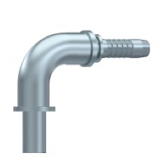 Embout lisse droit métrique DN 20 - Coude 90° - Ø Int. tuyau 19 mm - 3/4