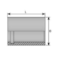 Jupe pour tuyau PTFE lisse 1 tresse - DN 10 - Sans dénudage