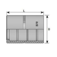 Jupe pour tuyau thermoplastique R7-R8 - DN 04 - Sans dénudage