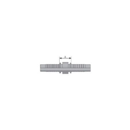 Embout de jonction double - DN 32 mm - 1"1/4 - Ø Int. tuyau 32 mm - 1"1/4 + JUPE