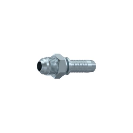 Embout Male JIC - Cone 74° -  1"1/16 - 12F - Ø 26.99 mm - Ø Int. Tuyau  - DN  13 mm - 1/2  + JUPE