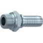 Embout Mâle BSP Fond Plat - DN 1/4 - Ø Int. tuyau 6 - 1/4 + JUPE