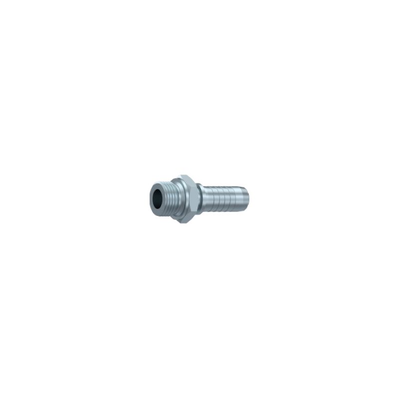 Embout Mâle BSP Fond Plat - DN 3/8 - Ø Int. tuyau 10 - 3/8 + JUPE