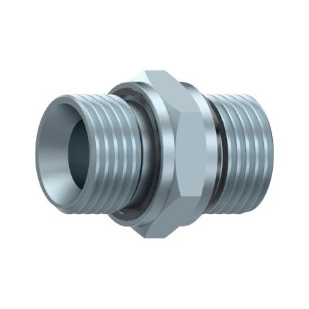 Adapteur hydraulique Male MBSP - Male MBSP avec JOINT 1/4" BSP 1/4" BSP