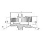 Réducteur hydraulique Male - Male BSP (60º) 5/8" BSP 3/4" BSP