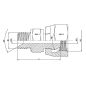 réducteur hydraulique m - f tourn. bsp 60º 3/4" bsp 1"1/4 bsp