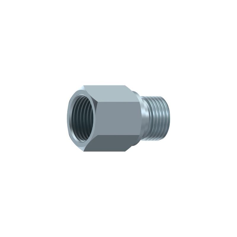 Prolongateur hydraulique M BSP 60º - M - F Gaz fixe 1/4" BSP 1/4" BSP - L46