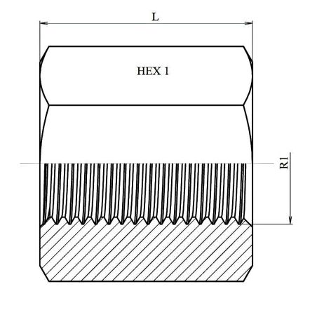 réducteur hydraulique fem - fem hexagonal 3/4" bsp 1/2" bsp