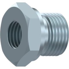 bouchon hydraulique réducteur m bsp 60º - f gaz fixe 1"1/4 bsp 3/4" bsp
