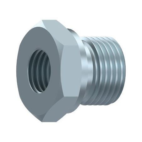 bouchon hydraulique réducteur m bsp 60º - f gaz fixe 1"1/4 bsp 3/4" bsp