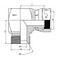 coude 90º - male-femelle.tournante 1/4" mbsp 1/4" fbsp