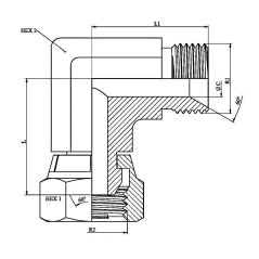 coude 90º - male - femelle tournante fbspt -forgé 3/4" mbsp 3/4" fbsp