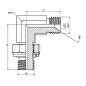 coude 90º - male - male mbsp orientable forgé 1" 1/2 mbsp 1" 1/2 mbsp