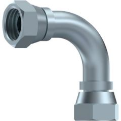 coude tube 90º - f.tourn-f tourn fbsp(60º) 1" fbsp 1" fbsp