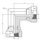 coude 90º - ecrou tournant - ecrou tournant - forgé 1/4" bsp 1/4" bsp