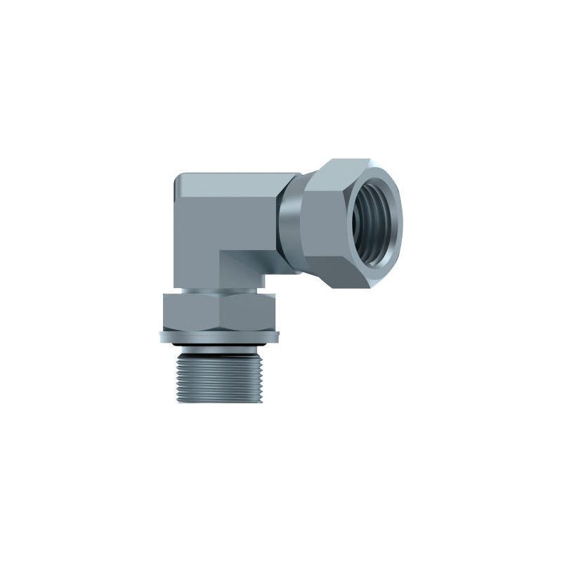 coude 90º - orientable male - femelle fixe (60º) forgé 3/8" mbsp 3/8" fbsp