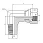 coude 90º - male - femelle tournante fbspt -forgé 3/4" bspt 3/4" bsp
