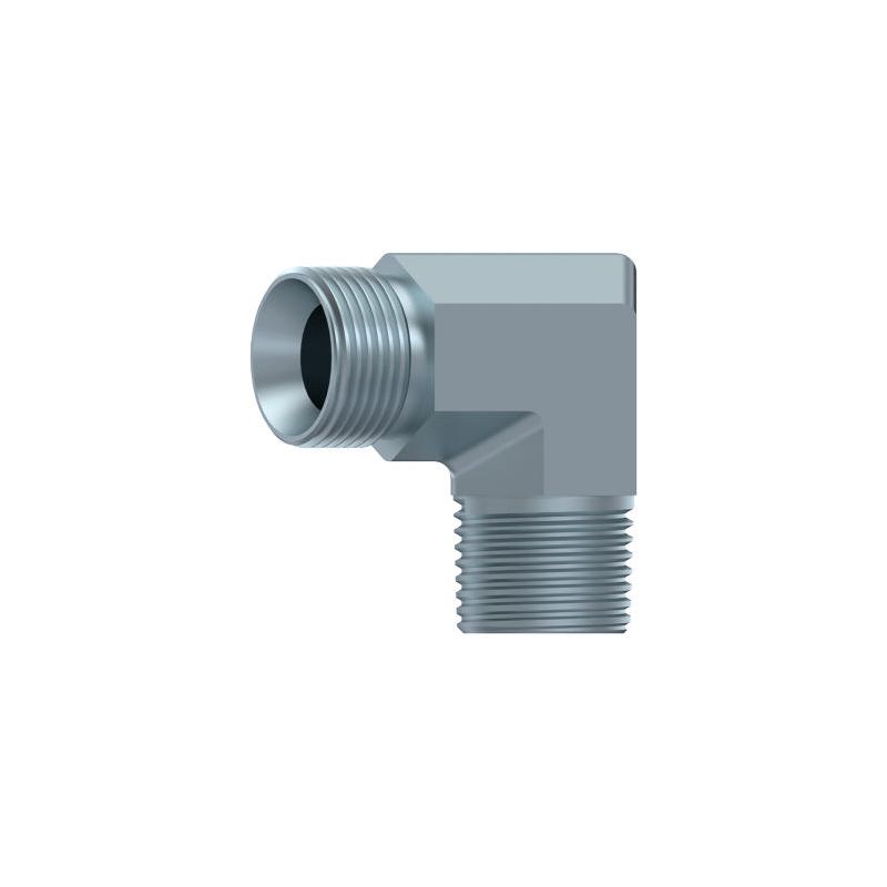 coude 90º - male mbsp (60º)-m.npt (60º) 3/8" mbsp 3/8" npt