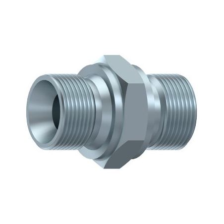 Adapteur hydraulique male - male (60º) MDIN M18x1.5 MDIN M18x1.5