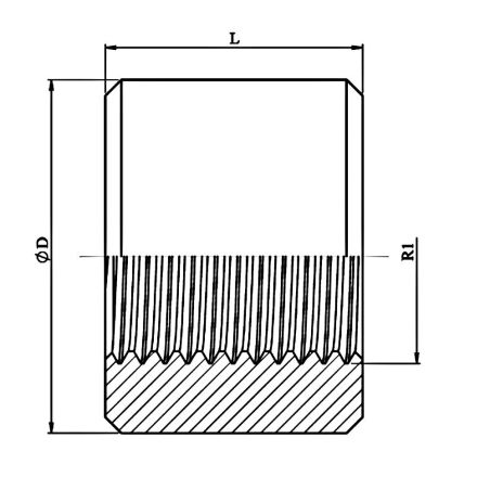 RacCord à souder pour vérins - 1/2" BSP