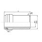 collet à souder o'ring ø 06x2 l/s
